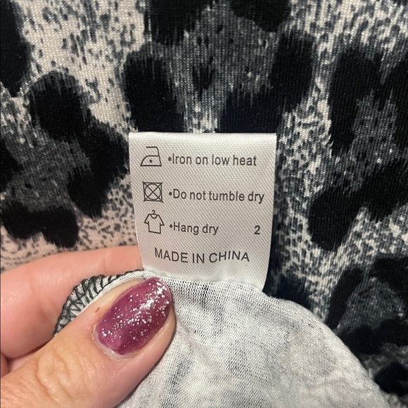 Leopard Print Long Sleeve Dress - Picture 8 of 8